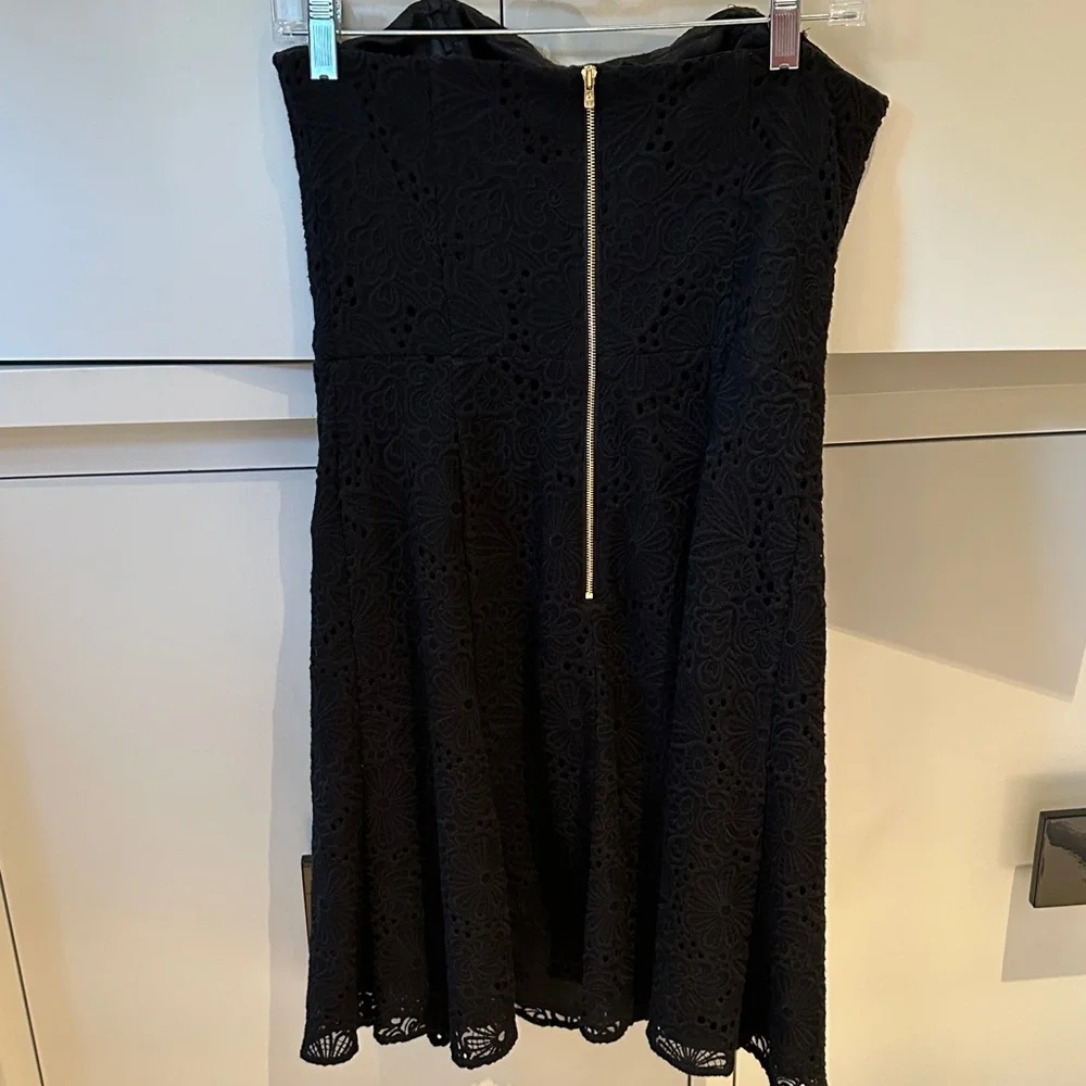 Lilly Pulitzer Black Strapless Lace Dress - Picture 3 of 7